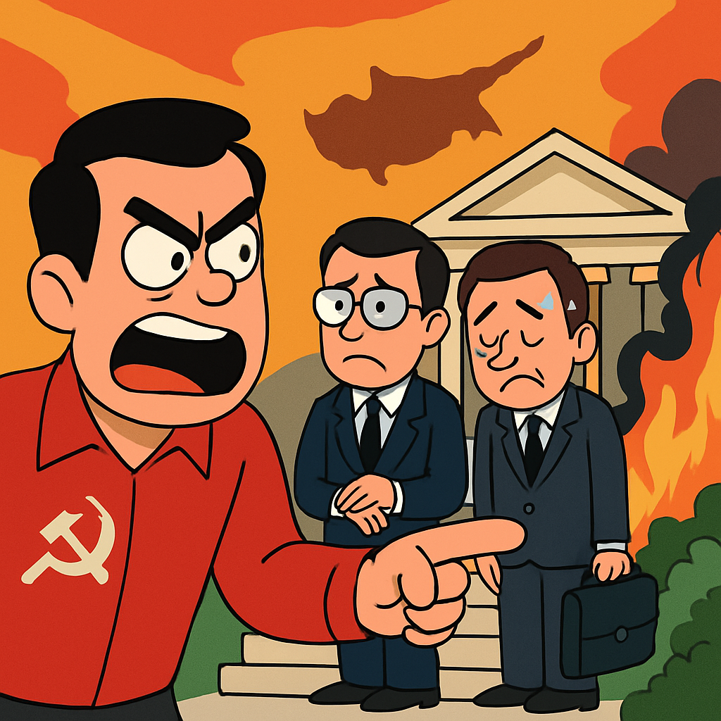 Парти AKEL обвиняет правительство Кипра в «отсутствии порядочности» и отмечает, что вместо того, чтобы взять на себя ответственность за пожары и отправить в отставку соответствующих министров, происходит нападение на тех, кто критикует