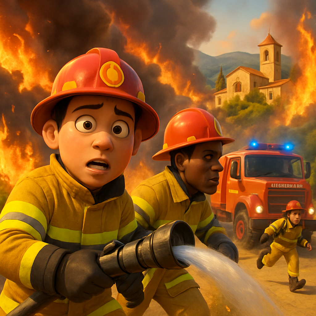 Читателями зафиксирован пожар, который начался в Мони в Лимассоле