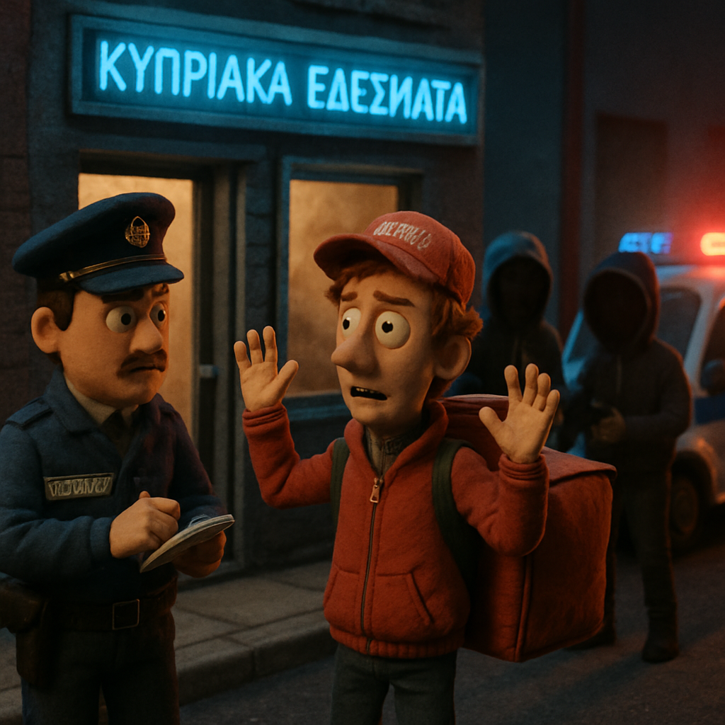 Полиция расследует случай ограбления, произошедший вчера вечером в районе Лимассола, жертвой которого стал водитель службы доставки