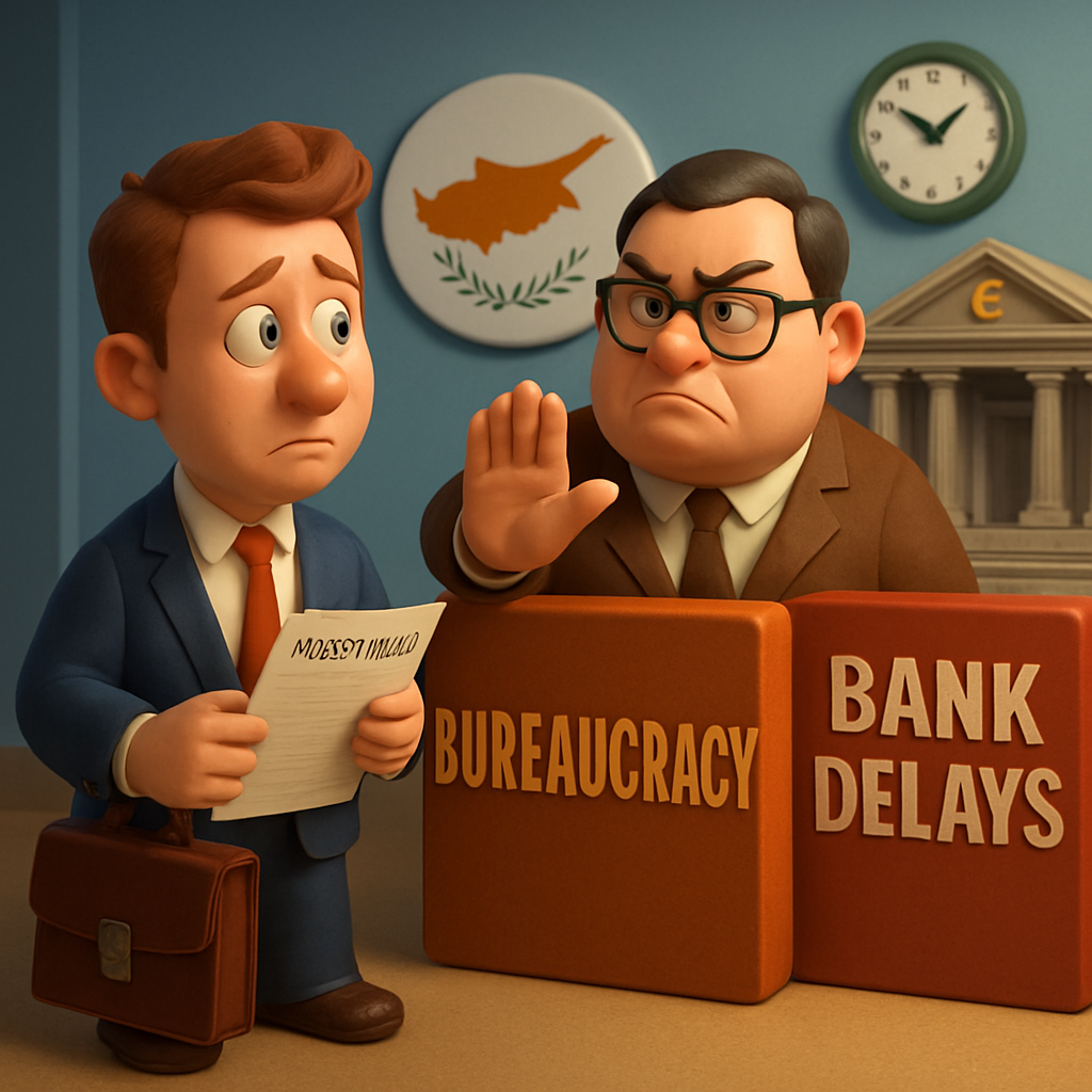 Иностранные инвесторы сталкиваются с препятствиями из-за кипрской бюрократии и задержек в банковских операциях