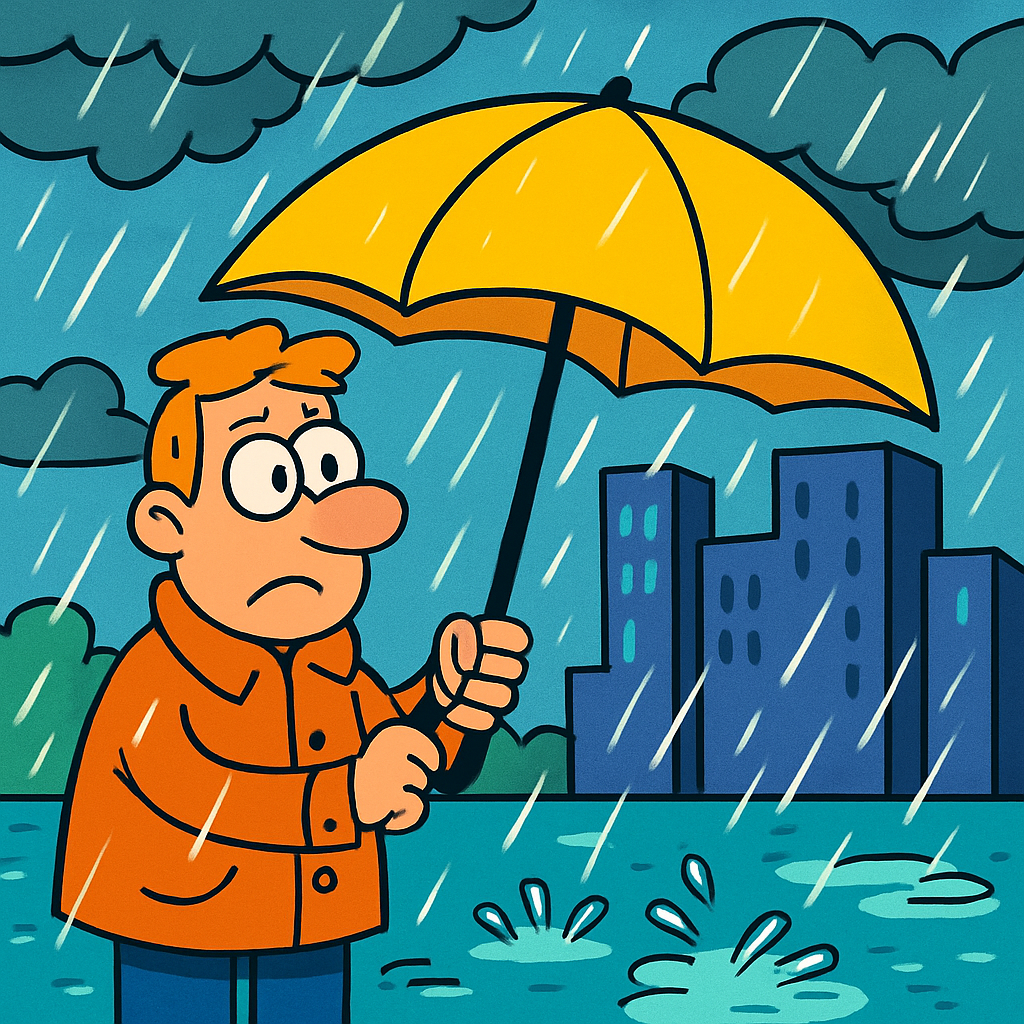 На Кипре выпущено новое «желтое» предупреждение о сильных дождях, которое будет действовать с 23:00 понедельника до 9:00 вторника