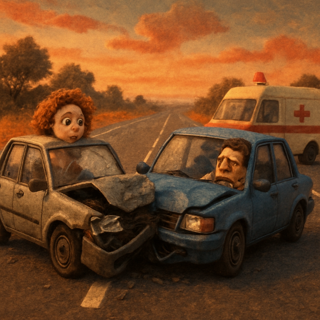 Утром на трассе Никосия–Лимассол произошло ДТП с участием двух автомобилей