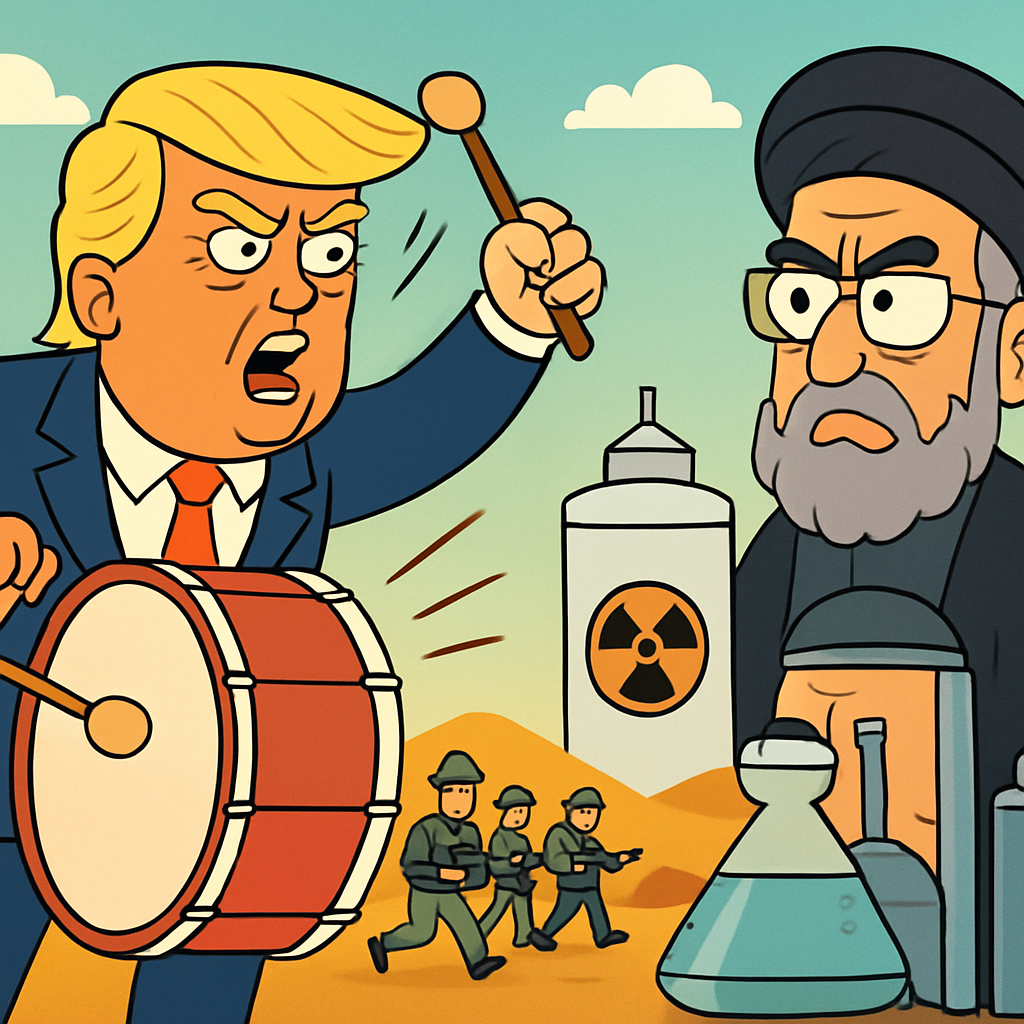 President Trump has kept up a steady drumbeat of threats and built up U