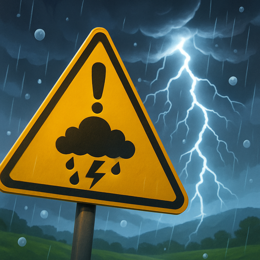 На Кипре выпустили «желтое» предупреждение об изолированных, но сильных грозах и дождях с градом в западных и северных районах