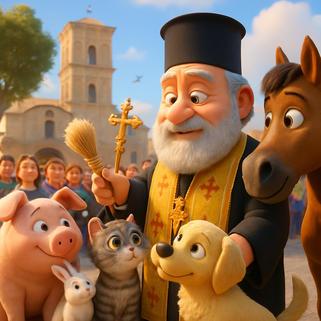 Епископ Лимассола сегодня благословит животных на публичной церемонии, посвященной празднику святого Модестоса, покровителя животных