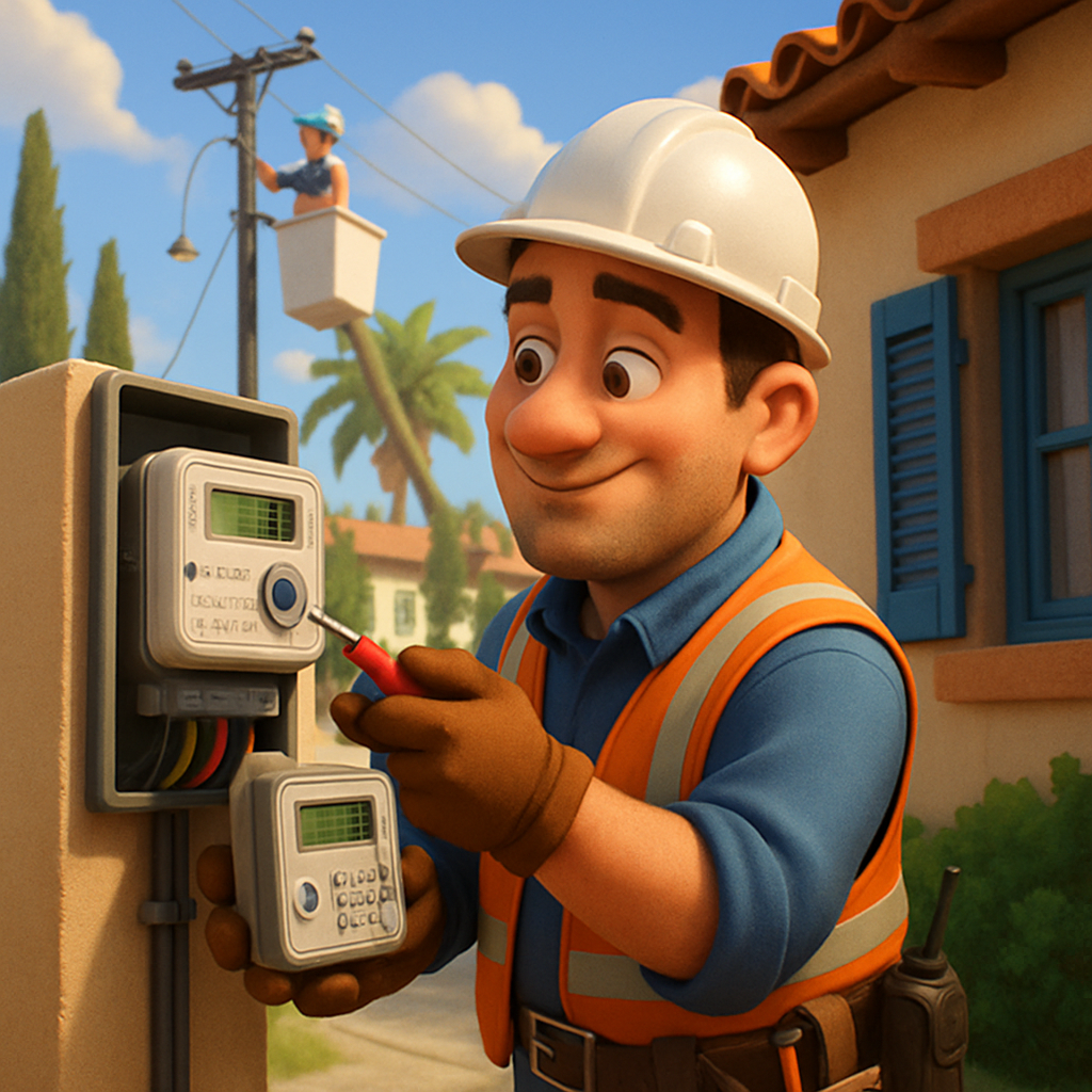 В декабре на Кипре продолжают массовую установку интеллектуальных электросчетчиков во всех районах в рамках модернизации электросетей и улучшения качества обслуживания потребителей