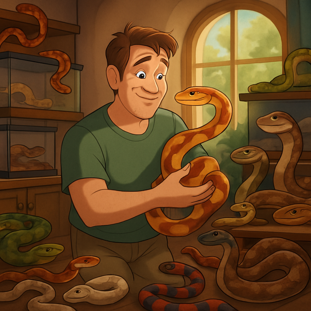 Киприот содержит у себя дома около 130 змей и утверждает, что они стали полноценными членами его семьи
https://cyprusbutterfly