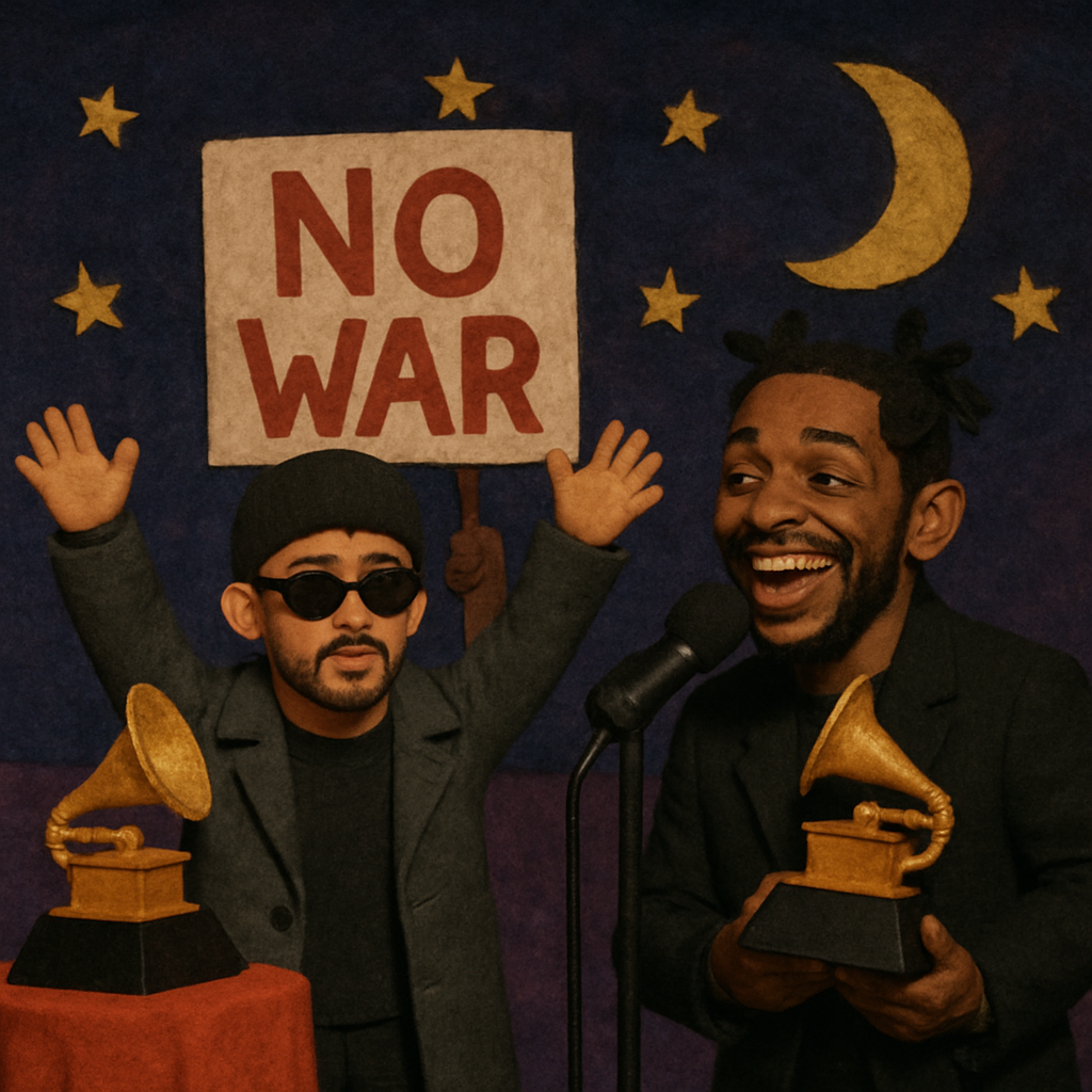 On a night marked by explicit political statements, Bad Bunny became the first Spanish-language artist to win the ceremony’s top prize, while Kendrick Lamar is now the winningest rapper in Grammy history