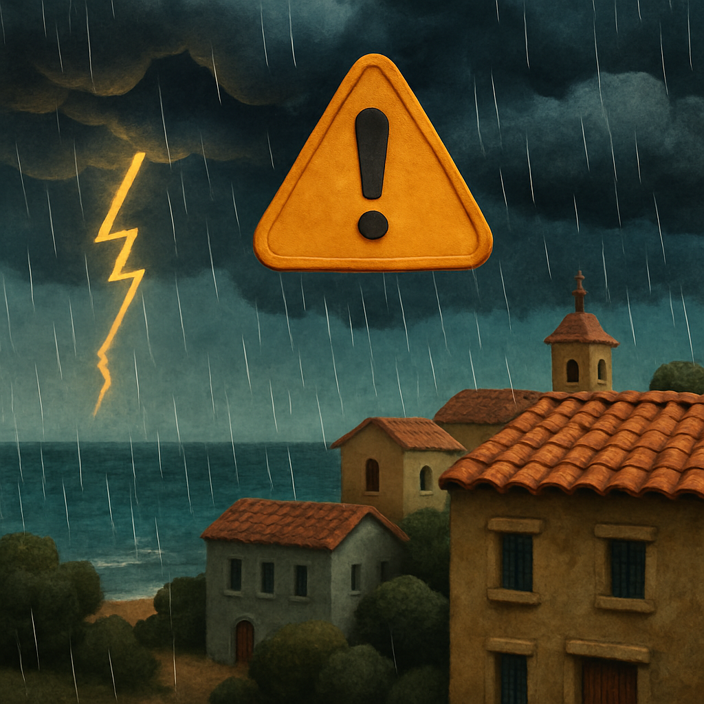 На воскресенье на Кипре выпущено новое «желтое» предупреждение о дождях и штормах