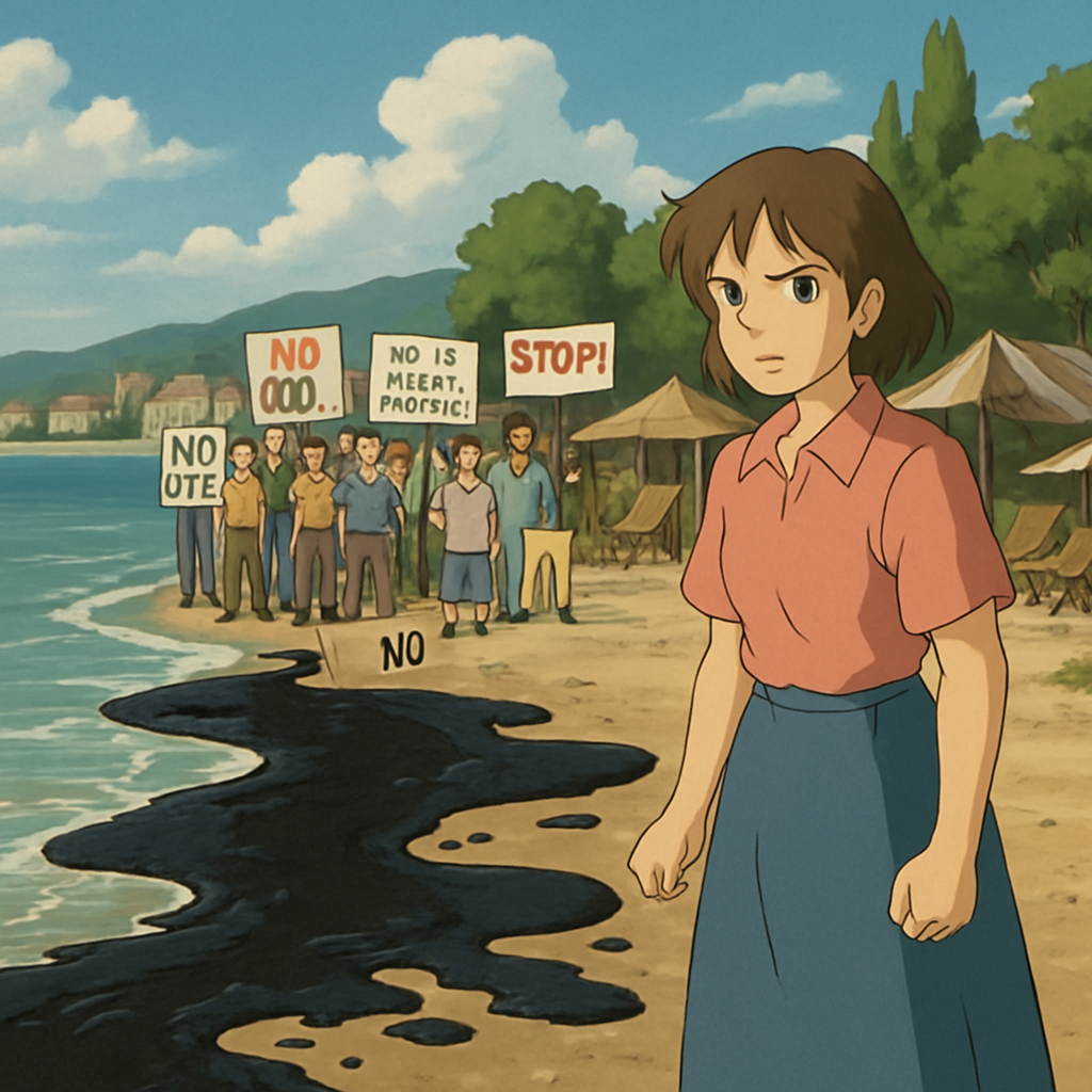 Разлив нефти - лишь часть более широкого конфликта, разворачивающегося на побережье Лимассола