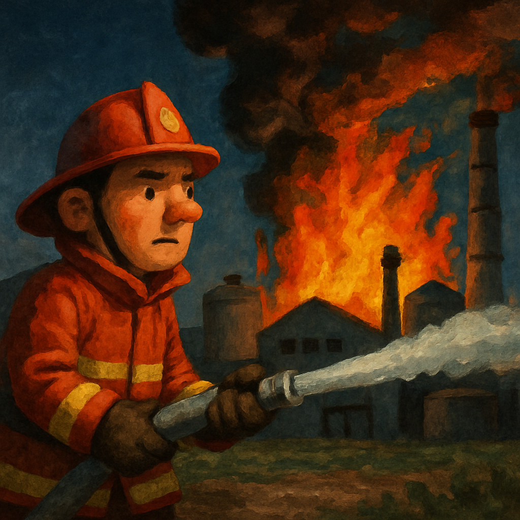 Пожарные локализовали пожар, вспыхнувший в районе промышленной зоны в Лимассоле, не позволив пламени распространиться на соседний завод