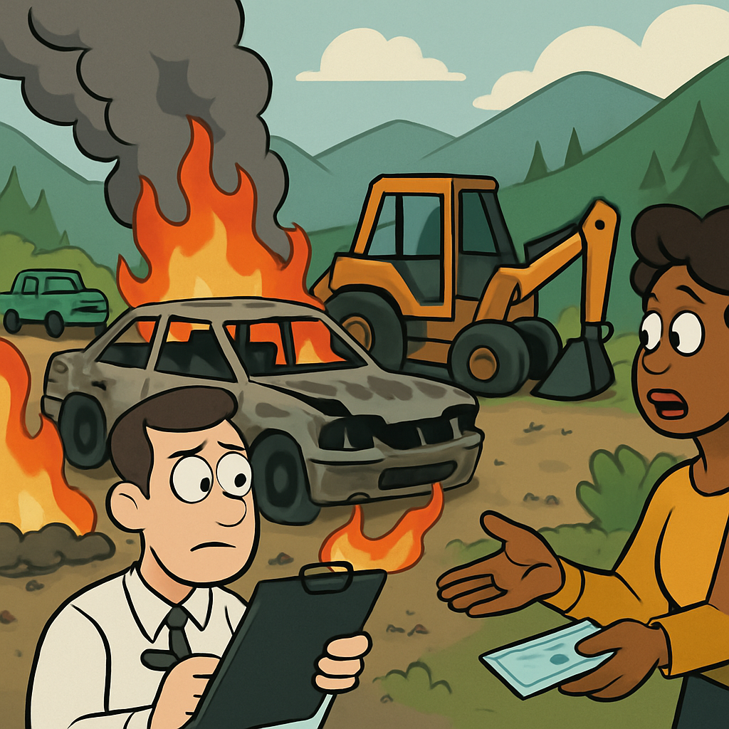 На Кипре завершена оценка ущерба, нанесенного автомобилям и технике в результате пожара в горных районах Лимассола