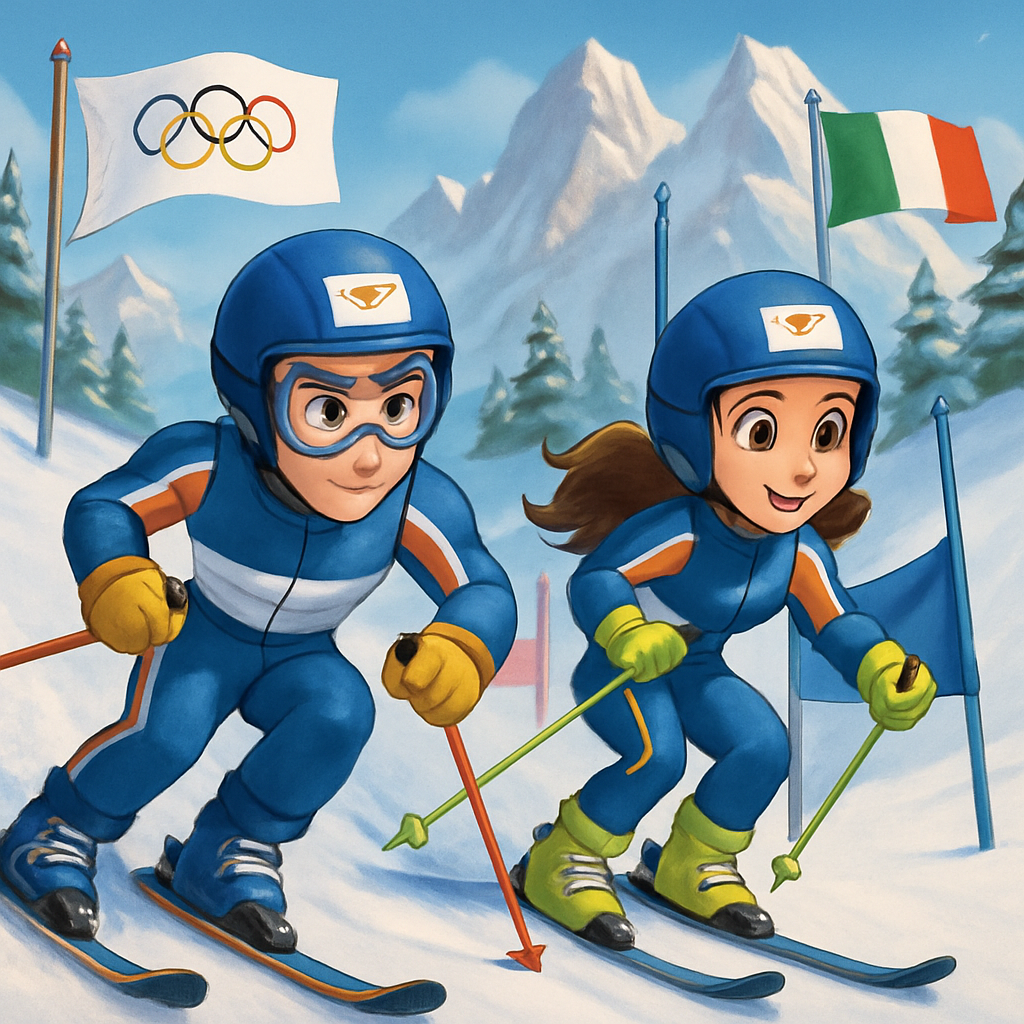 At the Winter Olympics in Italy, Cyprus will be represented by two athletes who will compete in slalom