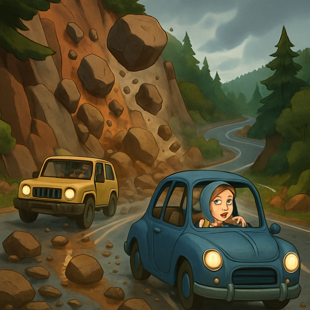 Движение на нескольких дорогах в Троодосе затруднено в результате камнепадов и оползней