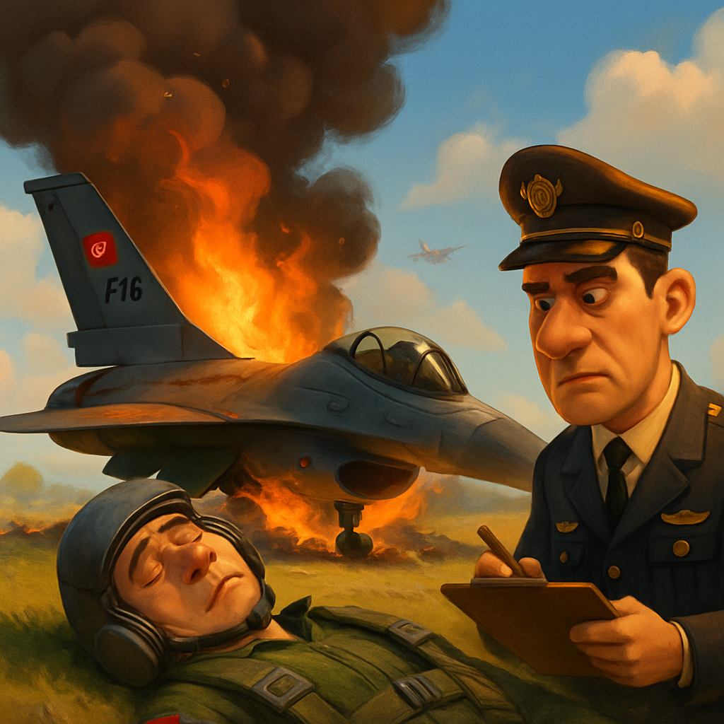 Un F-16 turco se estrelló tras despegar de la base aérea de Balıkesir en la región de Mar Marmara de Turquía, matando al piloto Mayor İbrahim Bolat