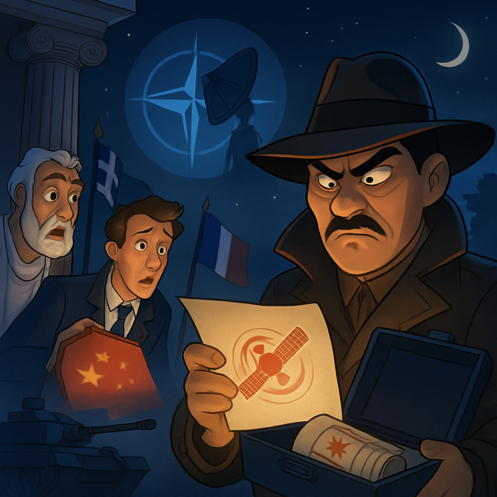 Greek and French authorities probe alleged Chinese espionage targeting NATO tech, satellite data and military secrets, raising fears of wider spy networks