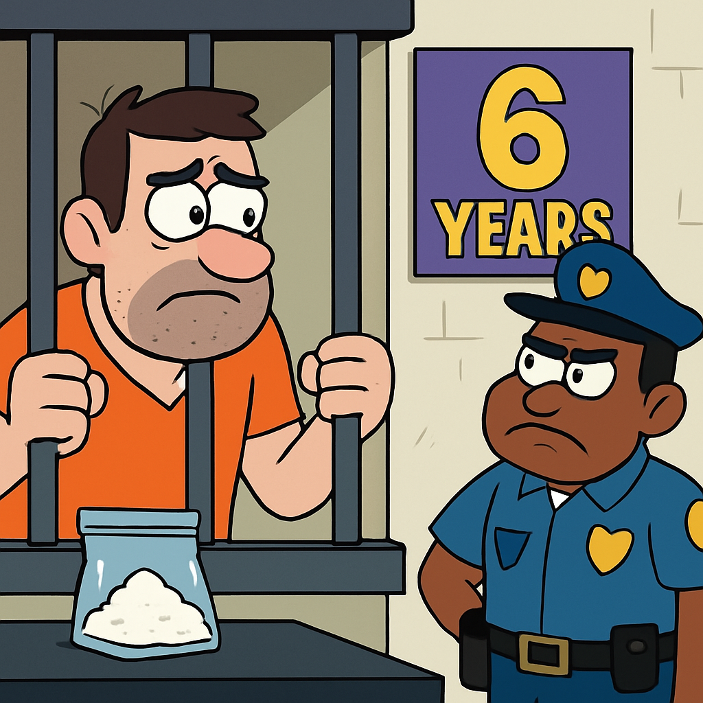 В Лимассоле мужчина получил 6 лет тюрьмы за хранение кокаина с целью сбыта в количестве около полукилограмма