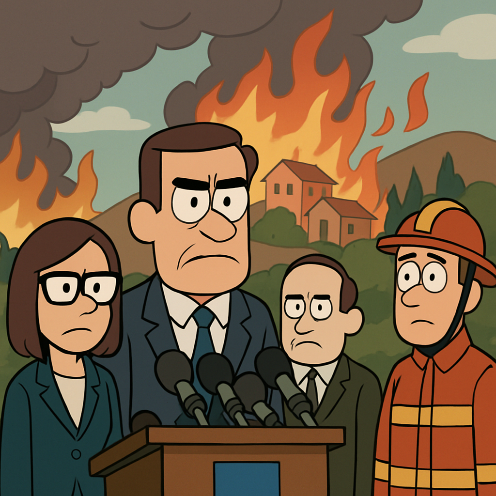 Ответственные ведомства отчитались о ситуации с пожаром в районе Лимассола