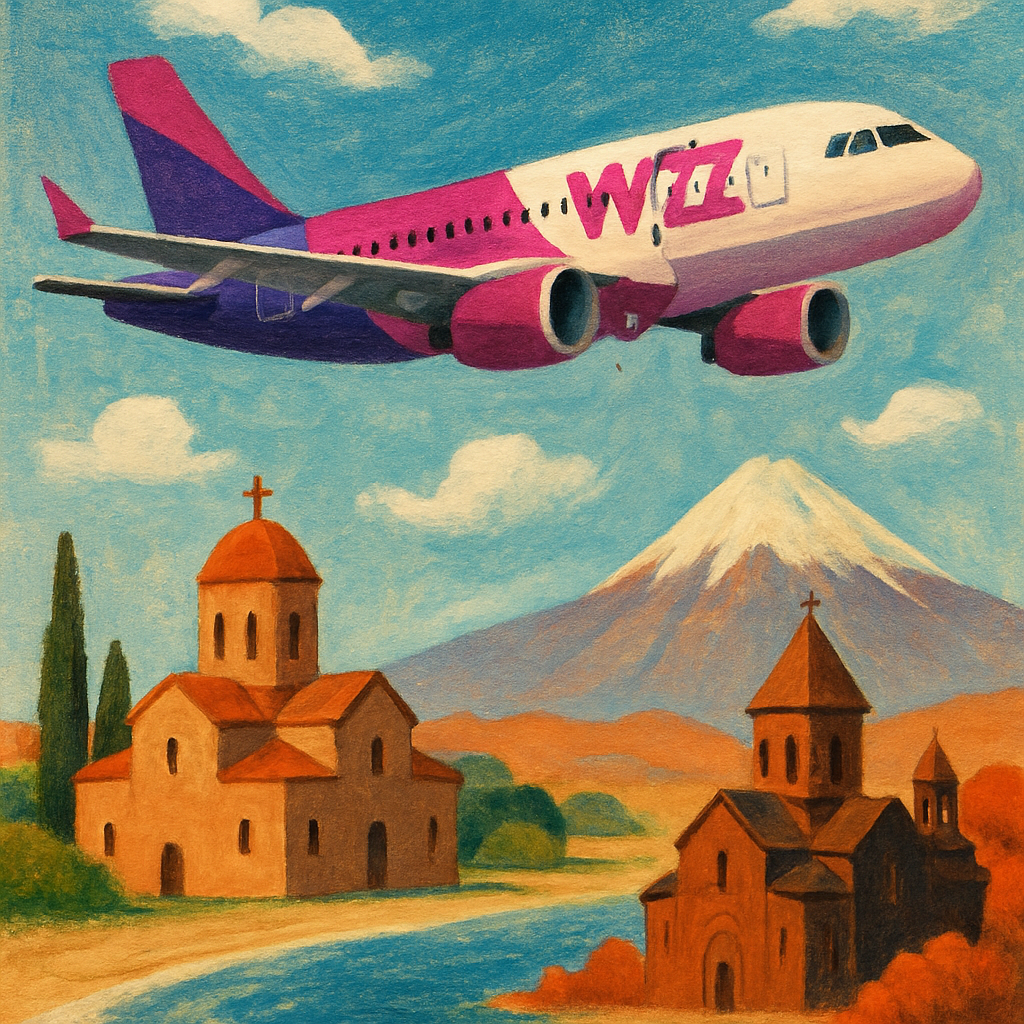 Wizz Air запускает рейс, соединяющий Ларнаку с городом Гюмри, Армения