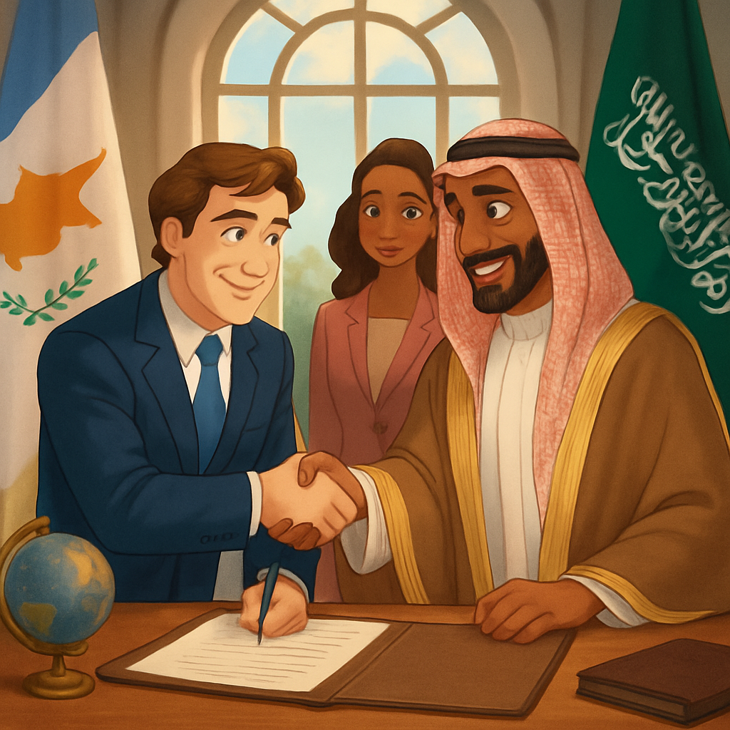 Кипр и Саудовская Аравия подписали меморандум о сотрудничестве, который охватывает инвестиции, технологии, культуру и научные исследования