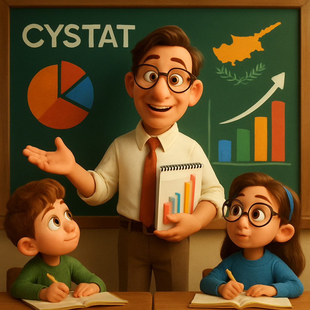 Кипрская статистическая служба (Cystat) объявила о старте Европейского статистического конкурса 2025–2026, направленного на развитие статистической грамотности и интереса школьников и преподавателей к официальной статистике