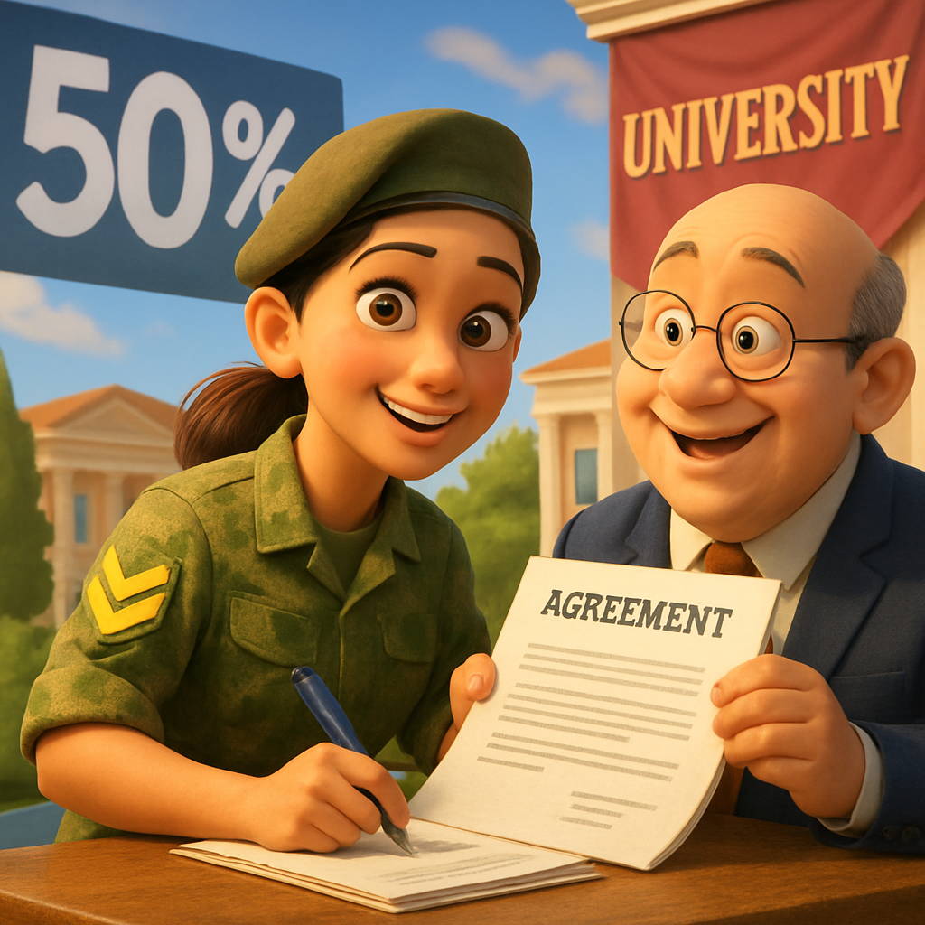 В качестве стимула для добровольной службы женщин в армии Кипра будут заключены соглашения с частными университетами, предлагающие 50% скидки на обучение