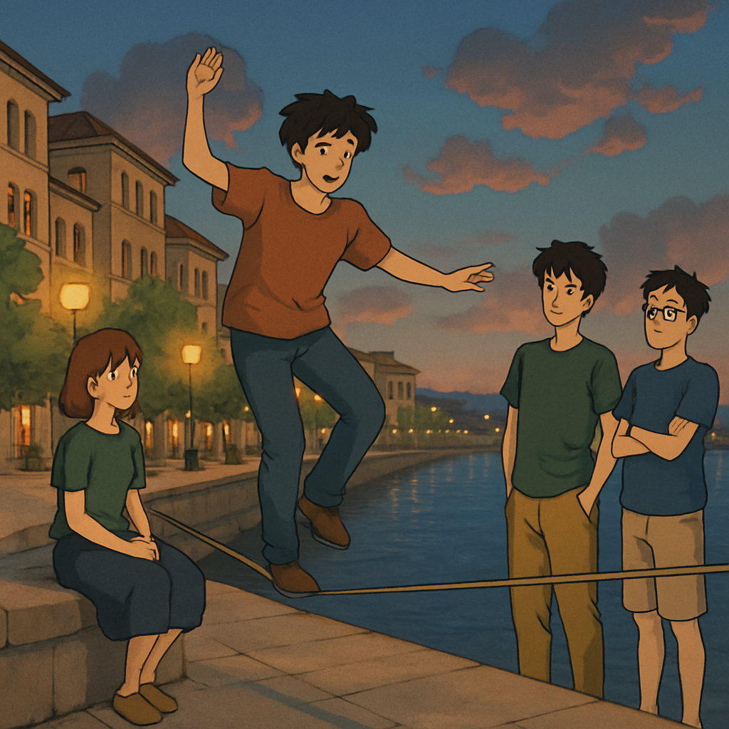 This is how unknown individuals entertain themselves in Limassol in the evenings