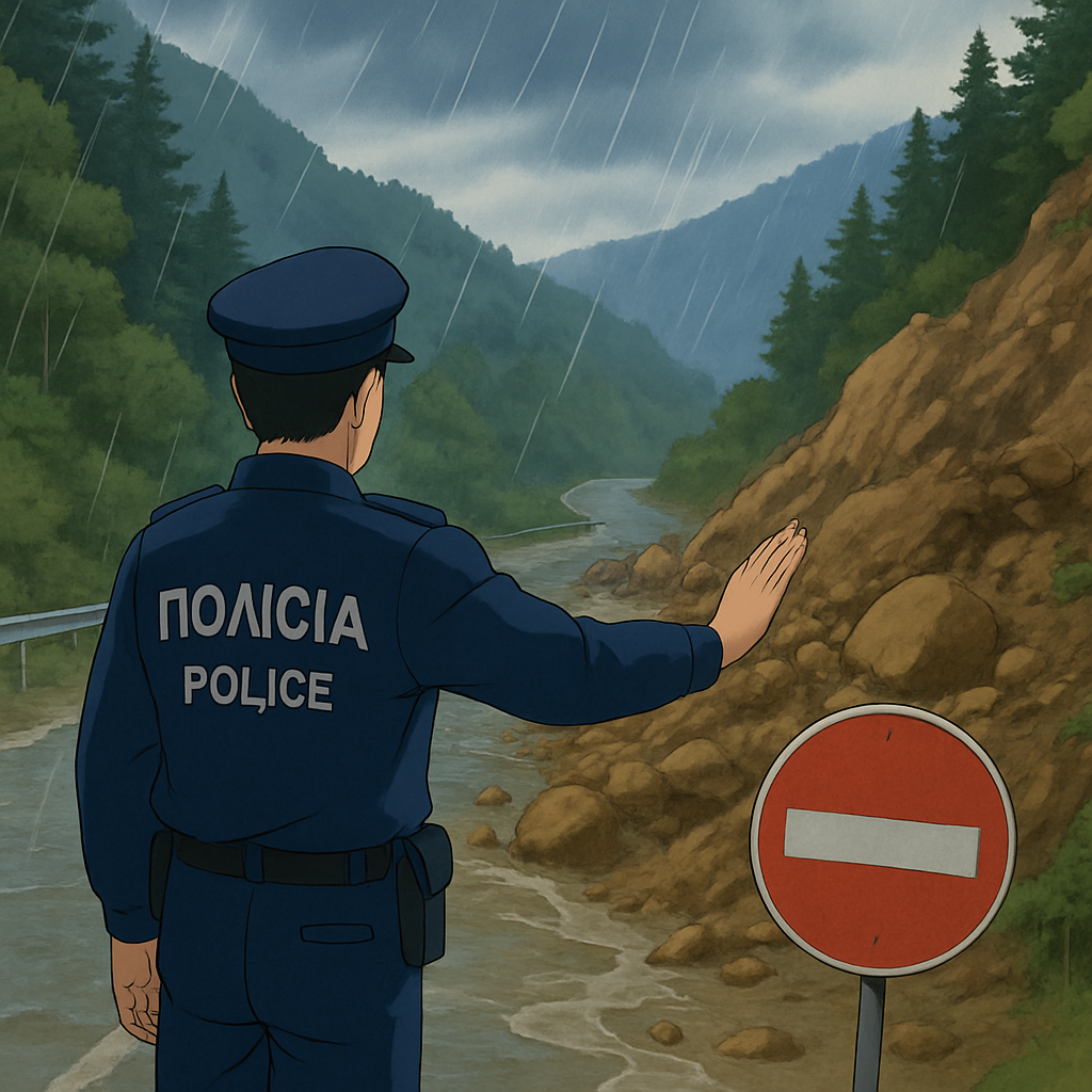 Полиция Кипра предупреждает, что после сильных дождей некоторые дороги в горах Троодоса стали опасными