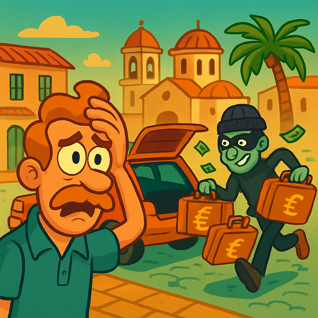 У жителя Пафоса из машины украли 3 чемодана с 65