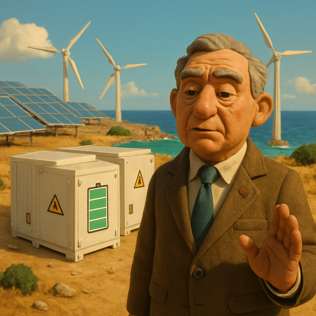 Правительство пообещало, что к следующему лету на Кипре будет создана система хранения энергии