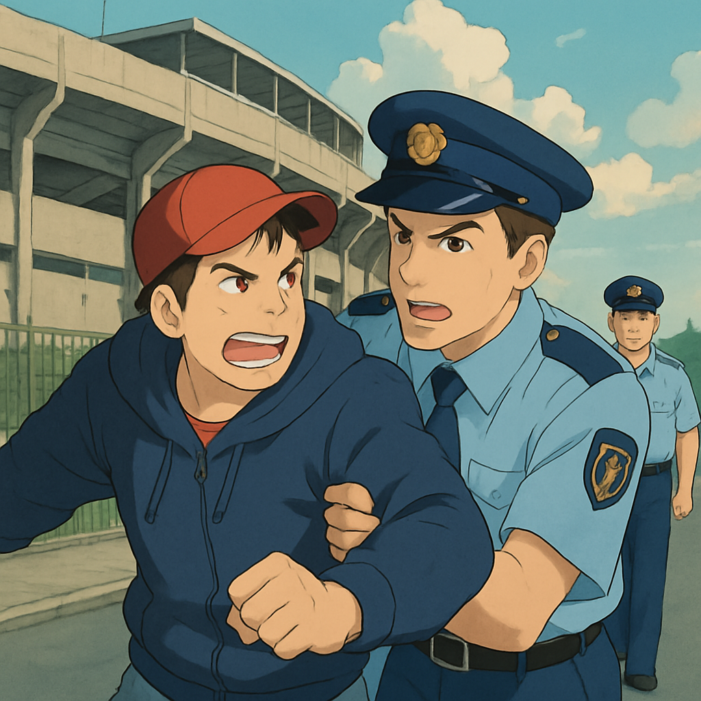 25-летнему фанату, напавшему на полицейского перед футбольным матчем в Ларнаке, запретили посещать все стадионы до суда