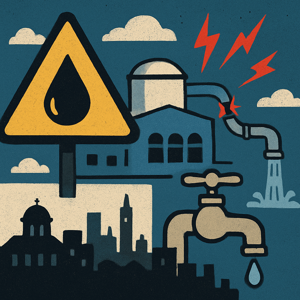 The Department of Water Supply warns that the drinking water supply to Nicosia, Larnaca, and Famagusta may be temporarily reduced due to a technical issue at the desalination plant in Larnaca