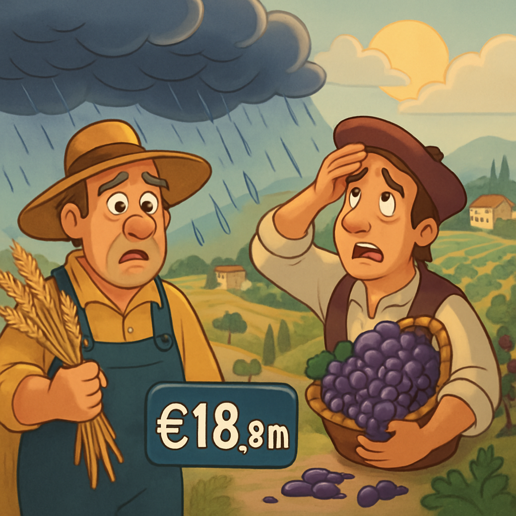 Производители зерна и винограда, пострадавшие от неблагоприятной погоды в 2025 году на Кипре, получат поддержку в 18,8 млн евро