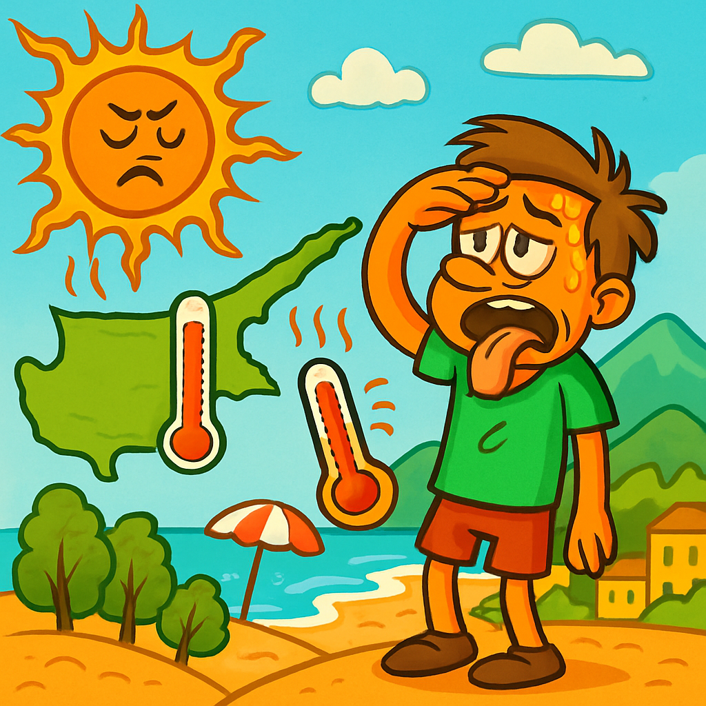 Сегодня на Кипре температура поднимется до +37С во внутренних районах, около +33С на побережьях и около +27С в горах