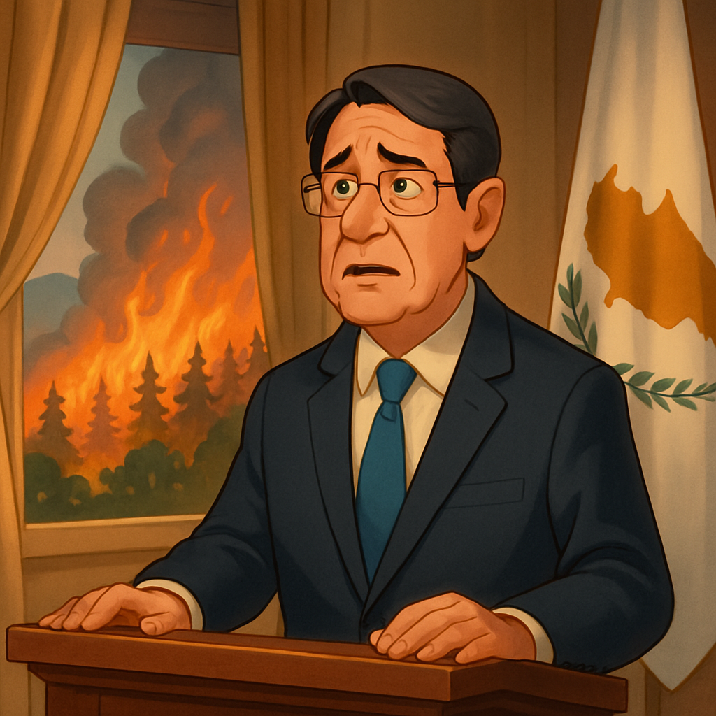 В сегодняшнем обращении к народу президент Кипра признал, что в критический момент с пожарами государство не отреагировало так, как должно было и объявил о 12 мерах поддержки пострадавших: от удовлетворения неотложных базовых потребностей до немедленных компенсаций и выплат