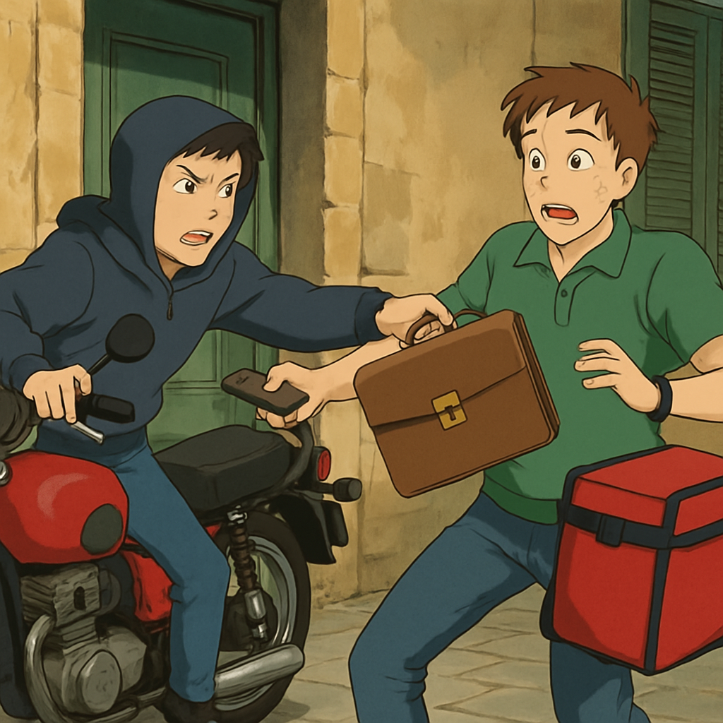 В Никосии ограбили курьера