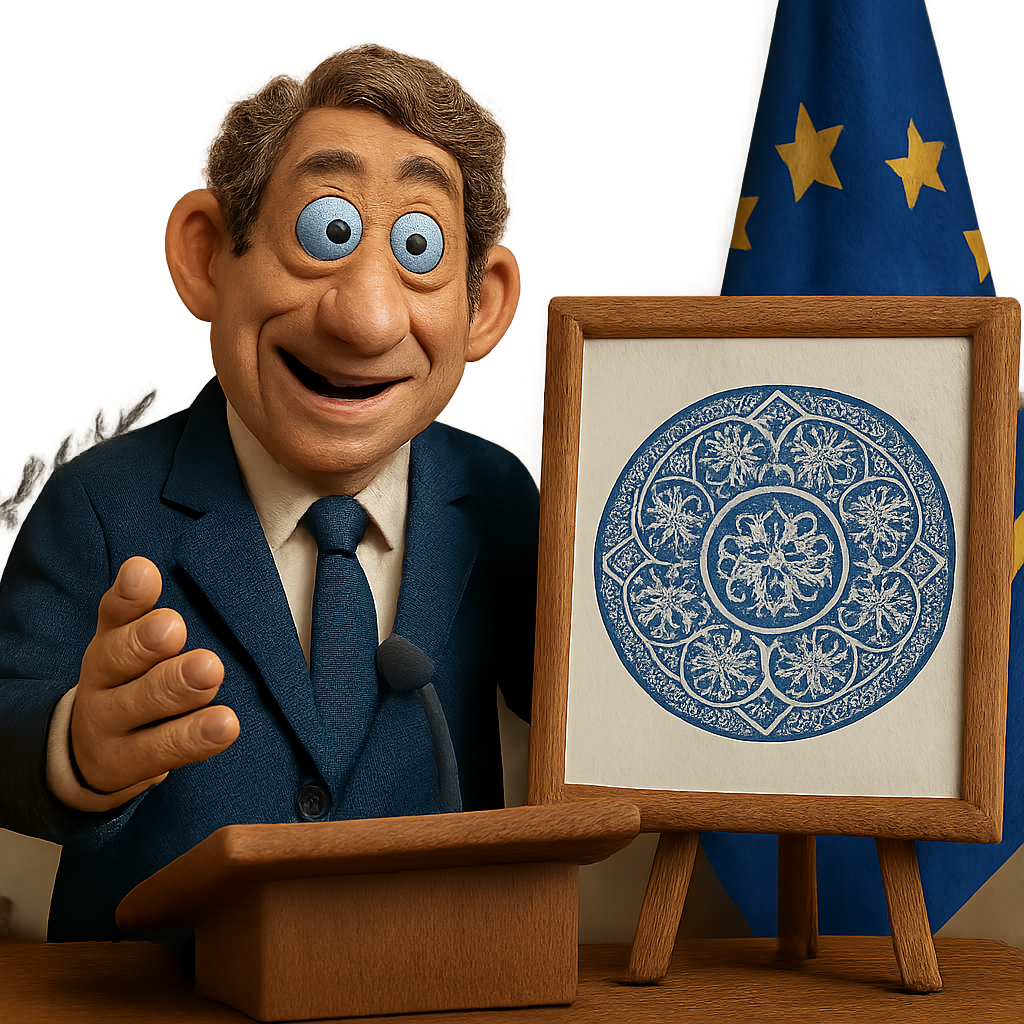 Президент Кипра представил официальный логотип председательства в Совете ЕС, раскрыв дизайн, основанный на традиционном кружеве Лефкары