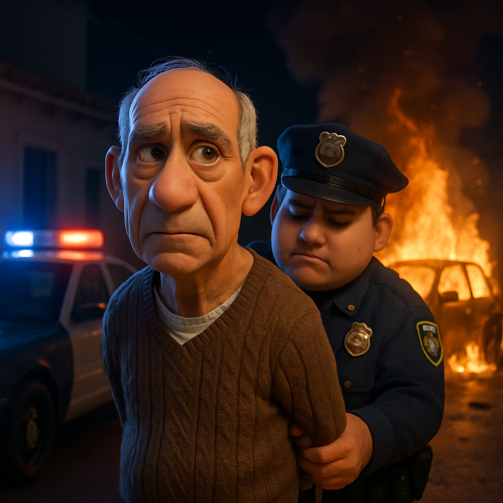 In Paphos, a 62-year-old man was arrested in connection with a car arson committed last night