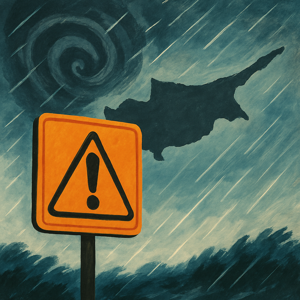 «Желтое» погодное предупреждение на Кипре изменено на «оранжевое», поскольку циклон «Байрон» несет тяжелые погодные условия