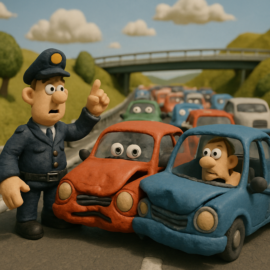 ДТП на хайвее Лимассол-Никосия стало причиной пробки в районе Линопетры