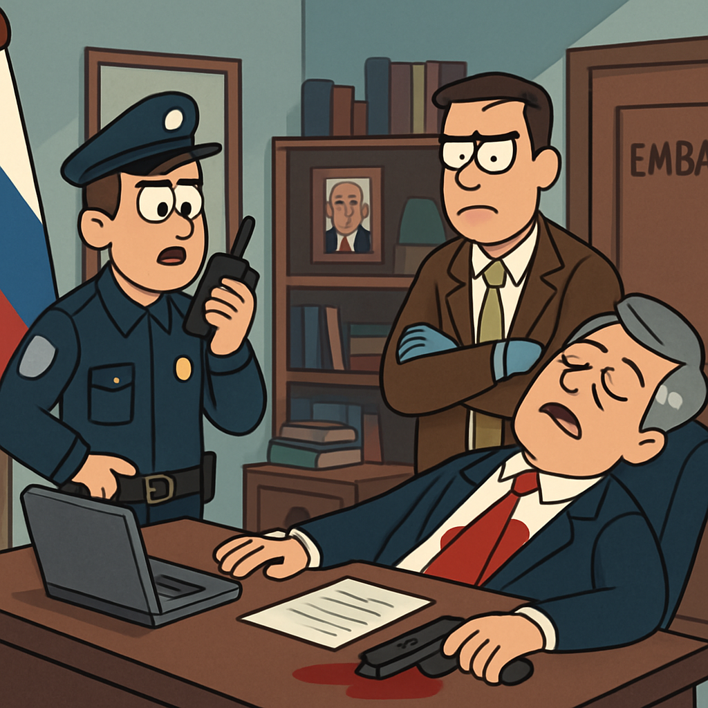 On January 8, a high-ranking diplomat was found dead in the office of the Russian embassy in Cyprus