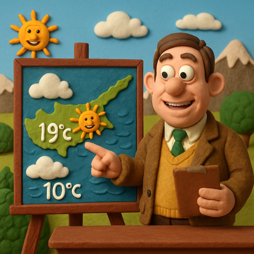 On Wednesday in Cyprus, temperatures will reach up to +19°C inland and on the coast and up to +10°C in the mountains