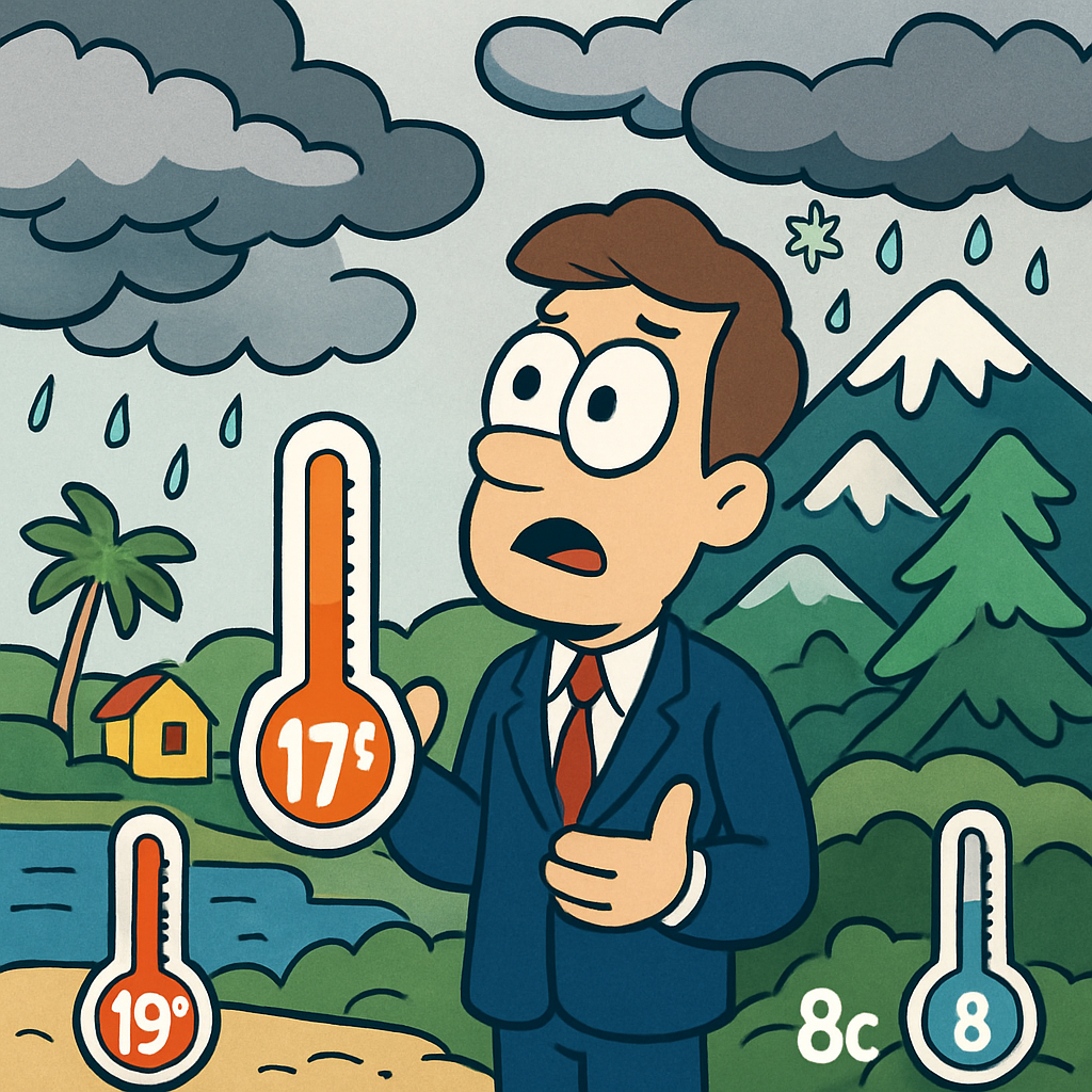 В четверг на Кипре ожидается облачная погода, отдельные дожди и снег на вершинах Троодоса