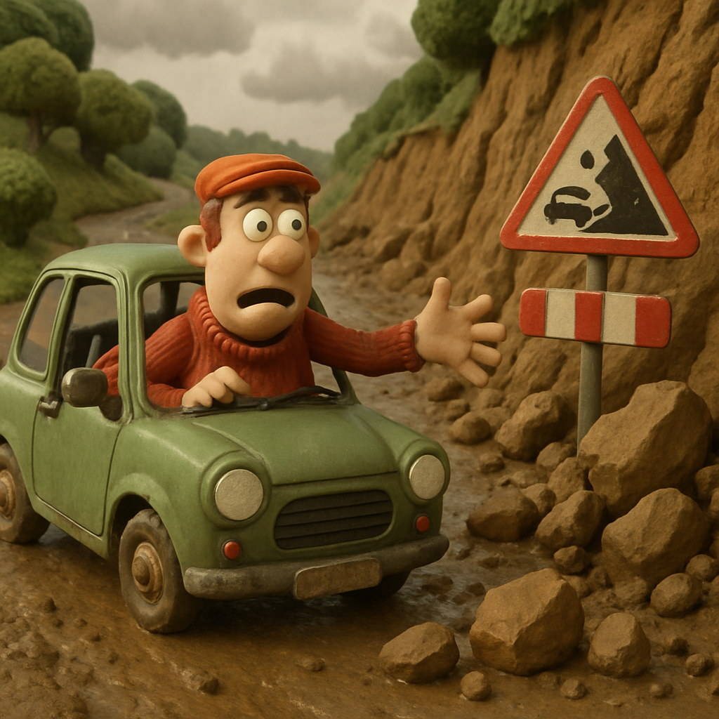 Дорога Пахиаммос – Като Пиргос в районе Пафоса признана опасной после сильных дождей, которые вызвали оползни и обвалы грунта