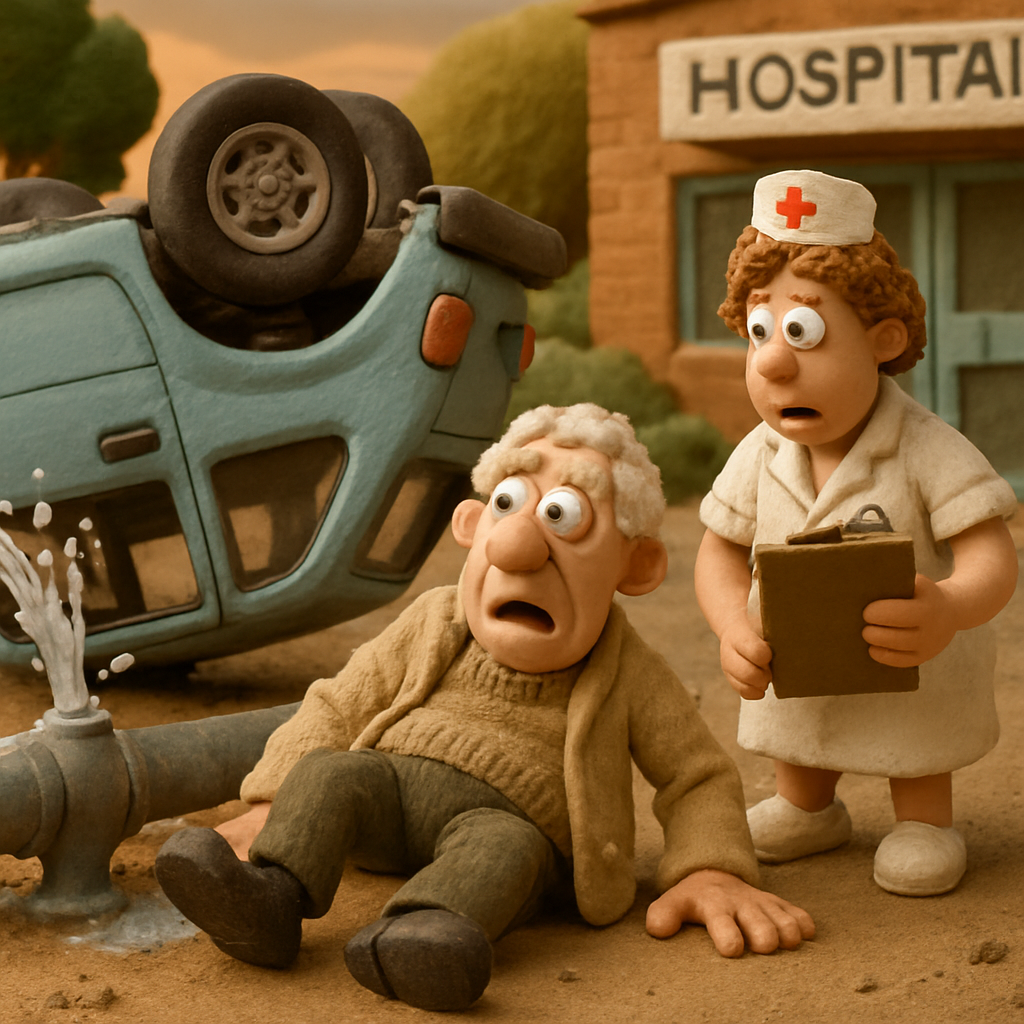 72-летний мужчина доставлен в больницу после ДТП в Пафосе