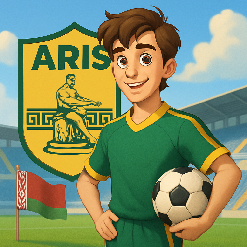 18-летний нападающий Денис Овсянников перешел в «Арис» из витебского «Макслайна»