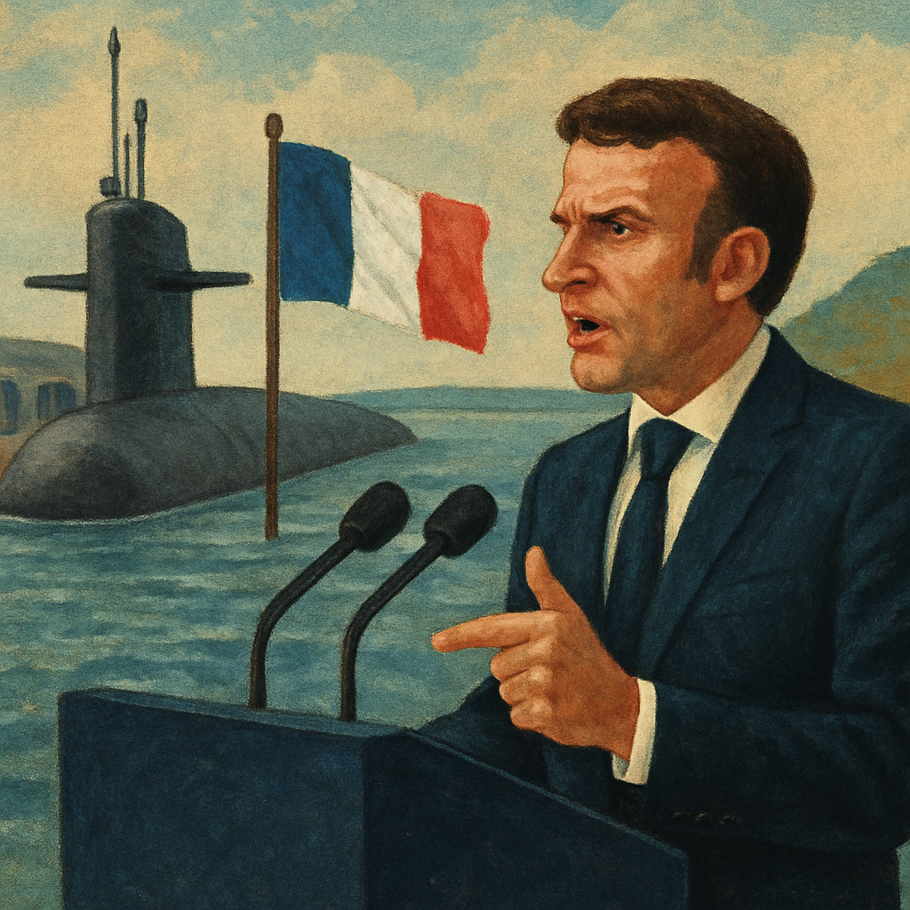 Speaking from France’s ballistic-missile submarine base in Brittany, the French president said he “will never hesitate” to protect the country’s “vital interests” and promised “circumstantial deployments” with European allies
