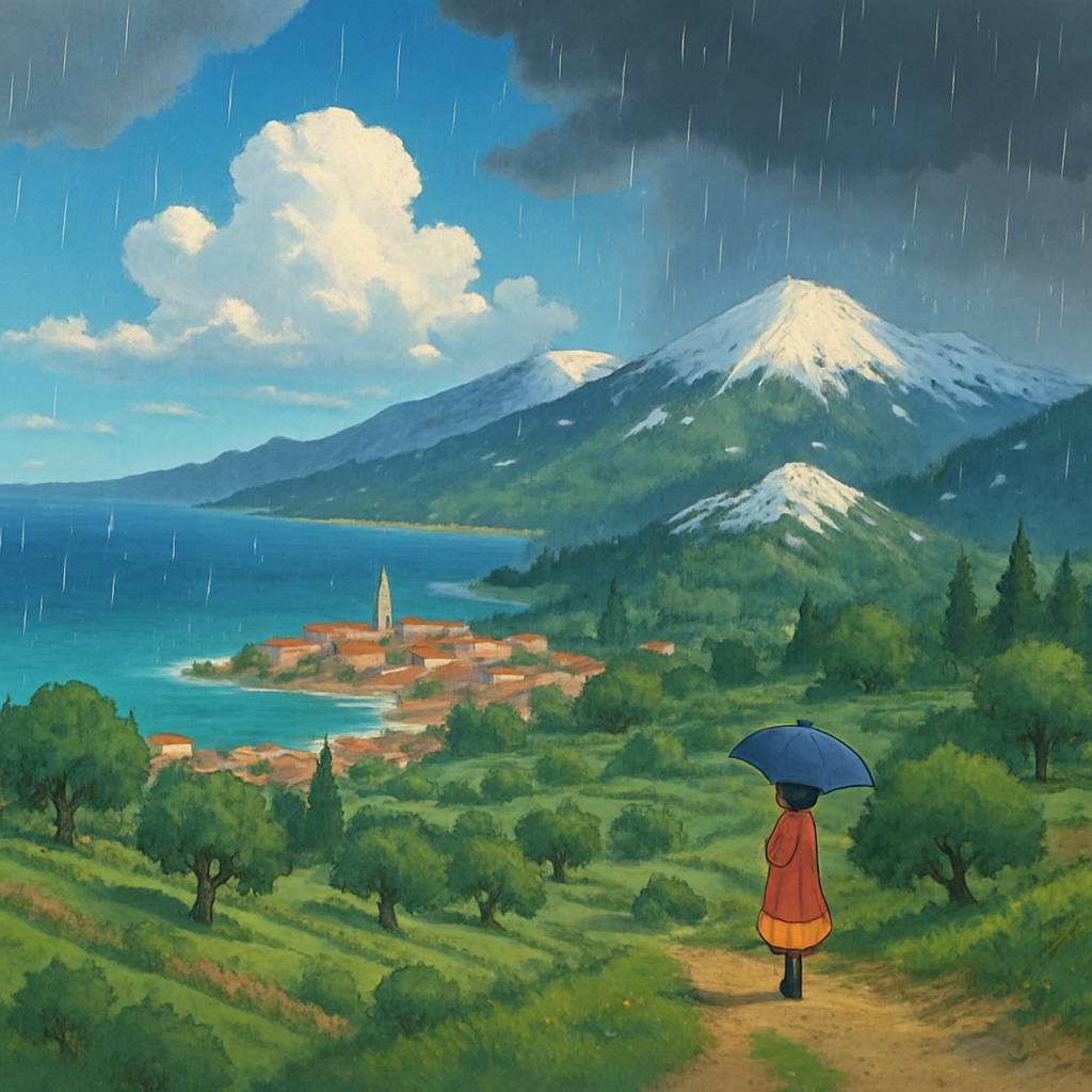 On Monday, isolated showers and snow in the mountains are possible in Cyprus