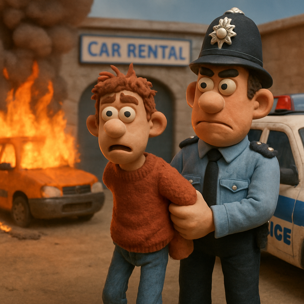 18-летний подросток арестован в связи с вооруженным нападением и поджогом в компании по прокату автомобилей в Пиле, Ларнака