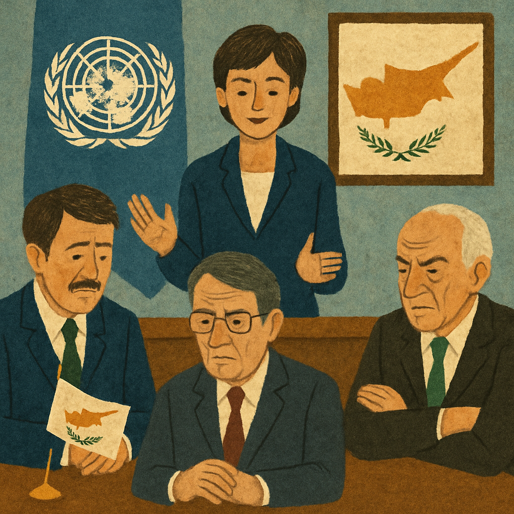 Trilateral talks on Cyprus concluded today without substantial results; however, the UN envoy stated that she is not disappointed and emphasized that progress now depends on whether the leaders will promote confidence-building measures